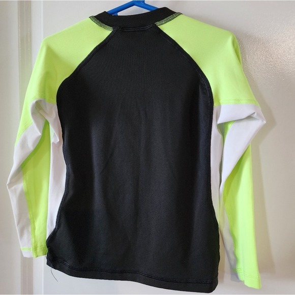 4/5 xs Wonder Nation black green and white rashguard swimshirt Vacation Summer - Picture 14 of 15